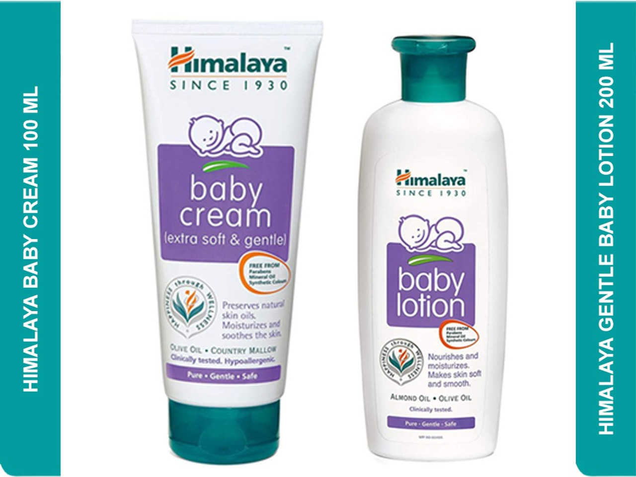 Product image for HIMALAYA Baby Cream and Baby lotion Combos (100ml + 200ml)
