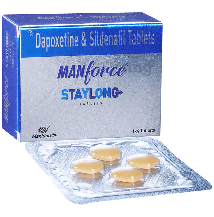 Manforce Staylong Tablet Sildenafil (50mg) + Dapoxetine (30mg)