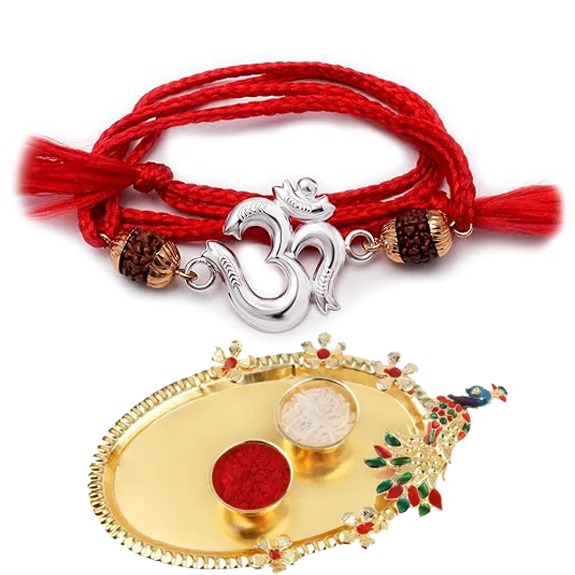 100% Silver Rakhi for Brother Send Rakhi Online | Buy Silver 