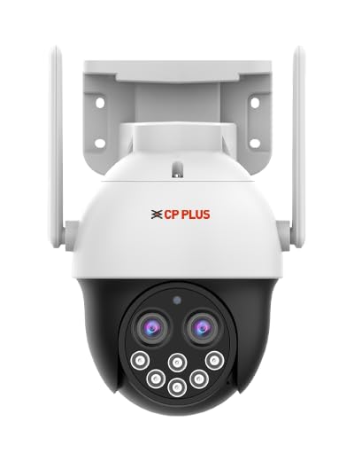 CP PLUS 4MP Dual Lense 4G SIM Supported Full Color PT Outdoor Camera | 10x Zoom Using Dual Lens | 36