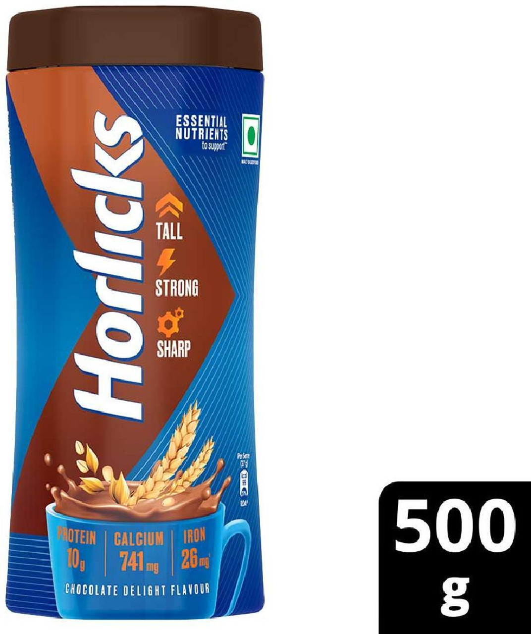 Product image for HORLICKS Chocolate Delight Flavour(Dummy)  (500 g)