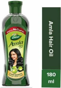 Dabur Amla Hair Oil - for Strong , Long and Thick Hair 179ml Hair Oil  (180 ml)