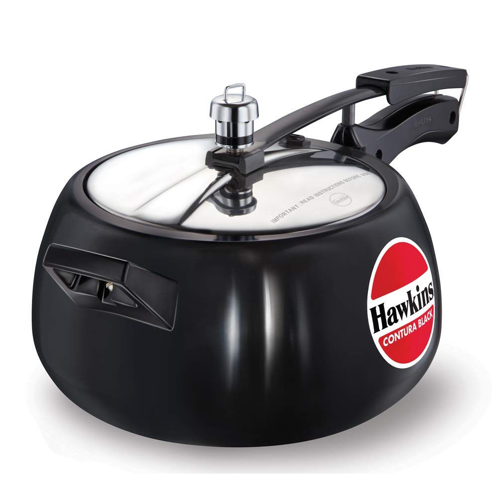 HawkinS Contura Black  5 L Inner Lid Pressure Cooker