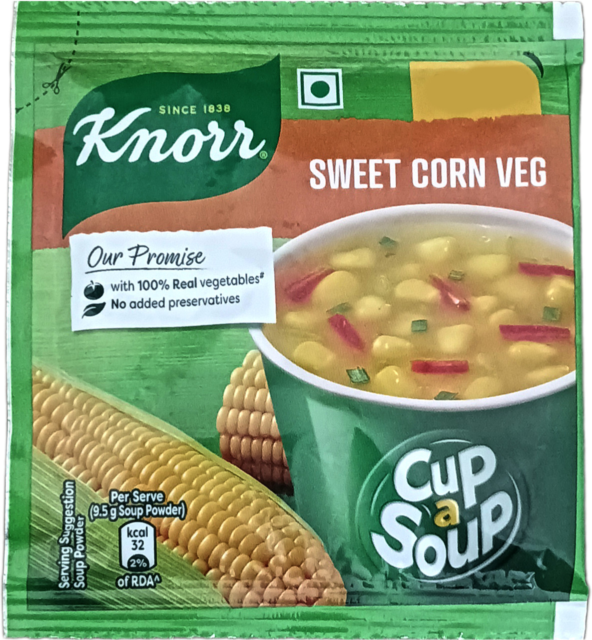 Product image for Knorr Sweet Corn Veg Cup-a-Soup  (9.5 g)