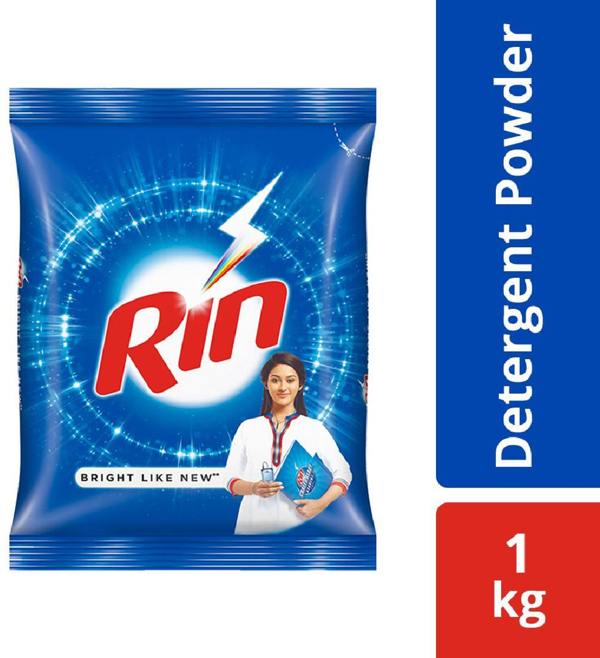 Rin Bright Like New Detergent Powder  (1 kg)