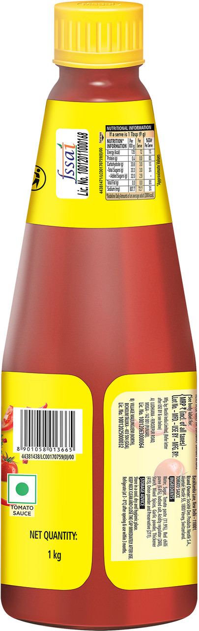 Product image for Maggi Hot & Sweet Tomato Chilli Sauce, Perfect Blend of Tomatoes & Chillies Sauce  (1 kg)