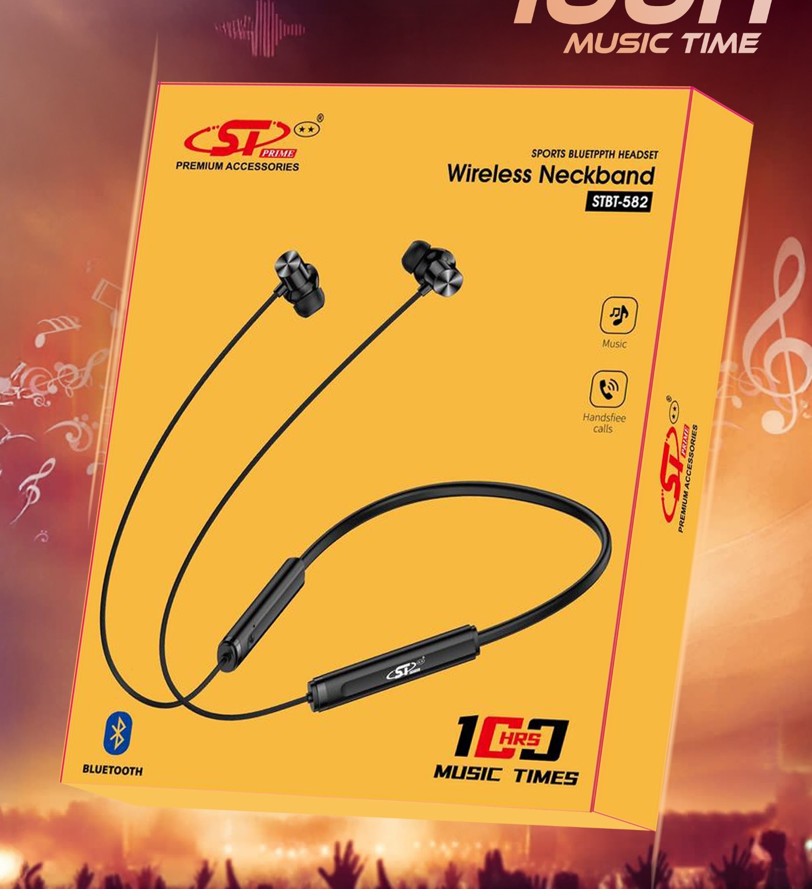 ST PRIMIUM ACCESSORIES (Wirless Earbudy) 100H MUSIC TIME